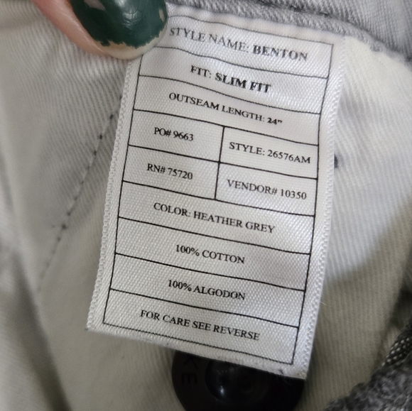 BKE Gray plaid Mens Shorts size 33 - Picture 5 of 5